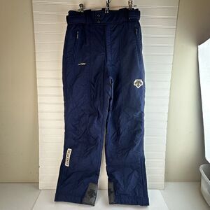 DESCENTE Men's Ski Snowboard Navy Blue Snow Pants Size 34 x 30 Insulated D2-8107